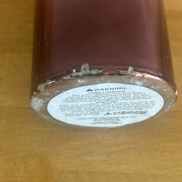 Fem shiny ombré pink candle - Picture 3 of 14